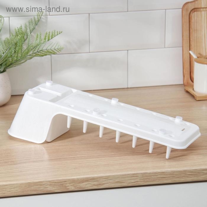 Сушилка для посуды Виолет Mini, 39×12,5×11 см, цвет белый Сушилка для посуды Виолет Mini, 39×12,5×11 см, цвет белый
