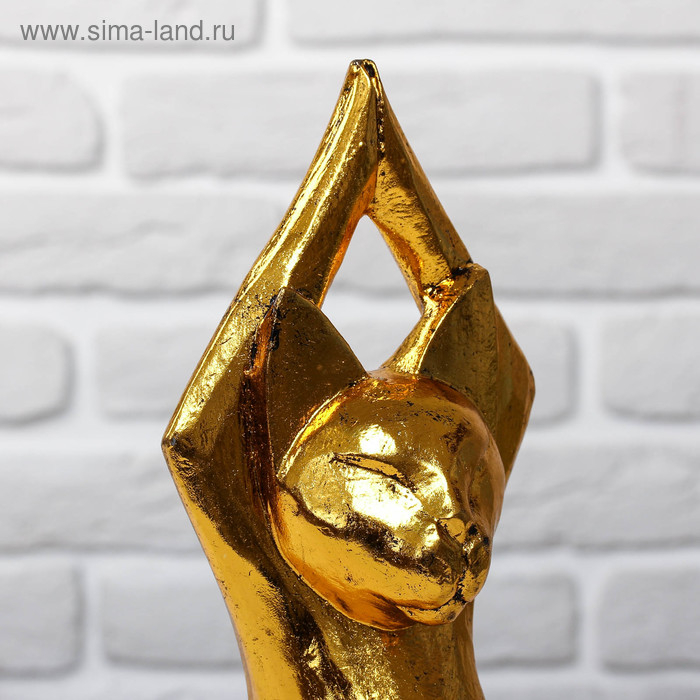 Сувенир дерево Сувенир дерево "Кот йог" 14х6,5х25 см