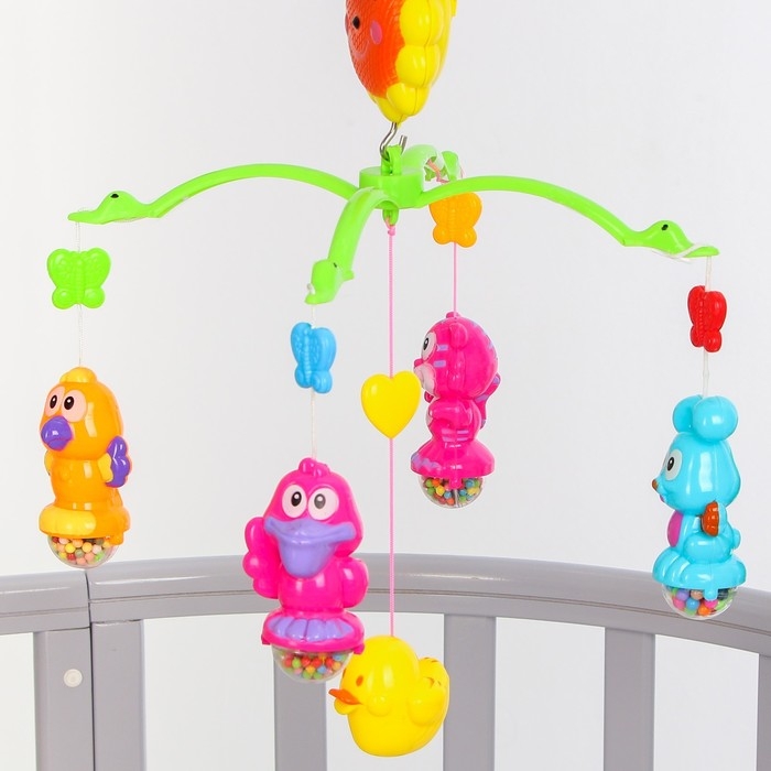 Мобиль музыкальный на кроватку «Пряничный Домик.Зверятки», заводной, Крошка Я Мобиль музыкальный на кроватку «Пряничный Домик.Зверятки», заводной, Крошка Я