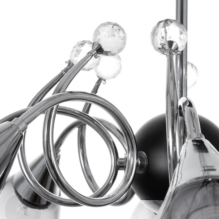 Люстра Люстра "Марианна" 8хЕ27 40Вт черный 77х77х33см BayerLux