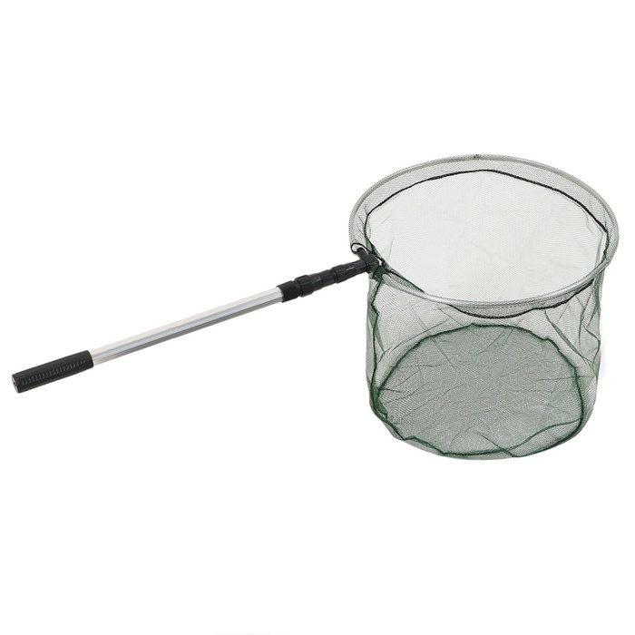 Подсачник складной телескопический П-07, усиленный, 200 см, круглый обод 60 см, капрон Подсачник складной телескопический П-07, усиленный, 200 см, круглый обод 60 см, капрон