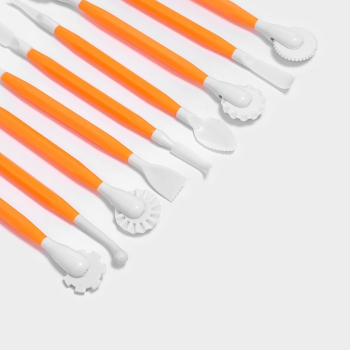 Набор для моделирования кондитерских украшений Доляна, 9 шт, 16,5 см Набор для моделирования кондитерских украшений Доляна, 9 шт, 16,5 см