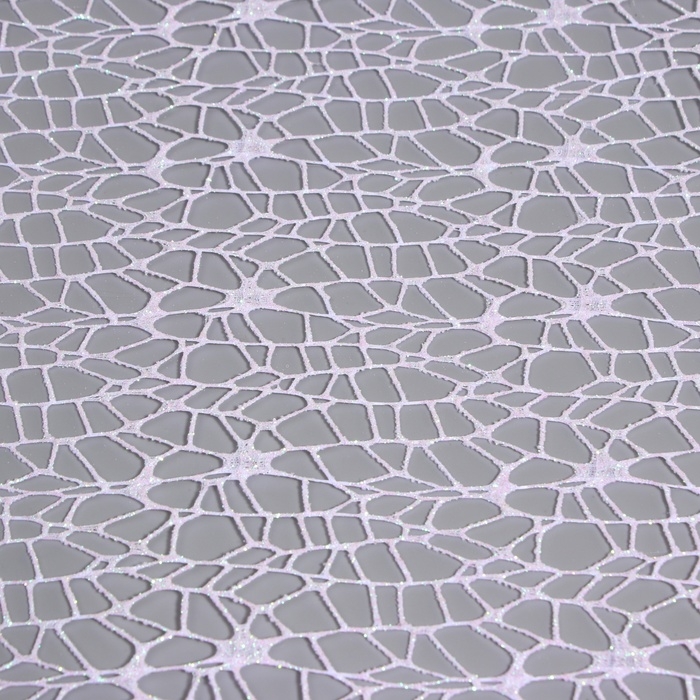 Упаковка для цветов  Упаковка для цветов "Паутинка с глиттером" белая 48 см х 4,5 м