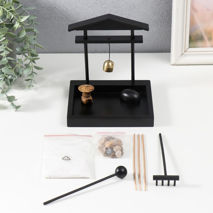 Сад Дзен  Сад Дзен "Колокол" песок+камни 15х14х13 см