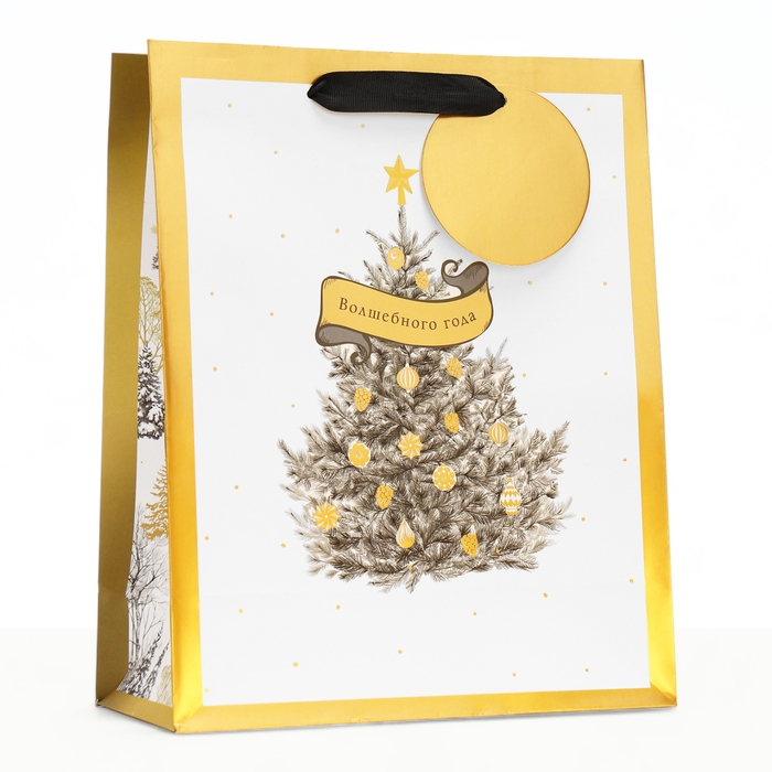 Новый год. Пакет подарочный Новый год. Пакет подарочный "Волшебного года", 26 х 32 х 12 см.