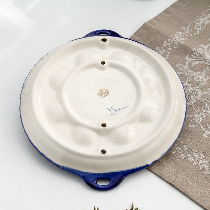 Подставка для яиц Подставка для яиц "Куличница", гжель, фарфор, 25х11 см