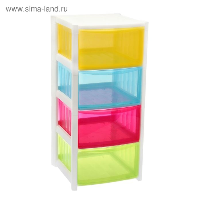 Комод 4-х секционный «Радуга», разноцветный Комод 4-х секционный «Радуга», разноцветный