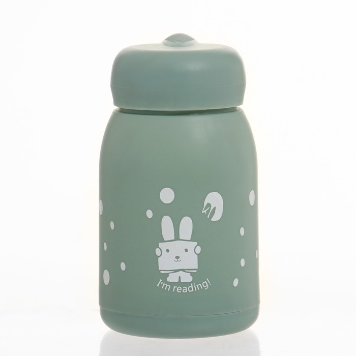 Бутылка для воды детская, 350 мл,  Бутылка для воды детская, 350 мл, "Маленький кролик", стеклянная