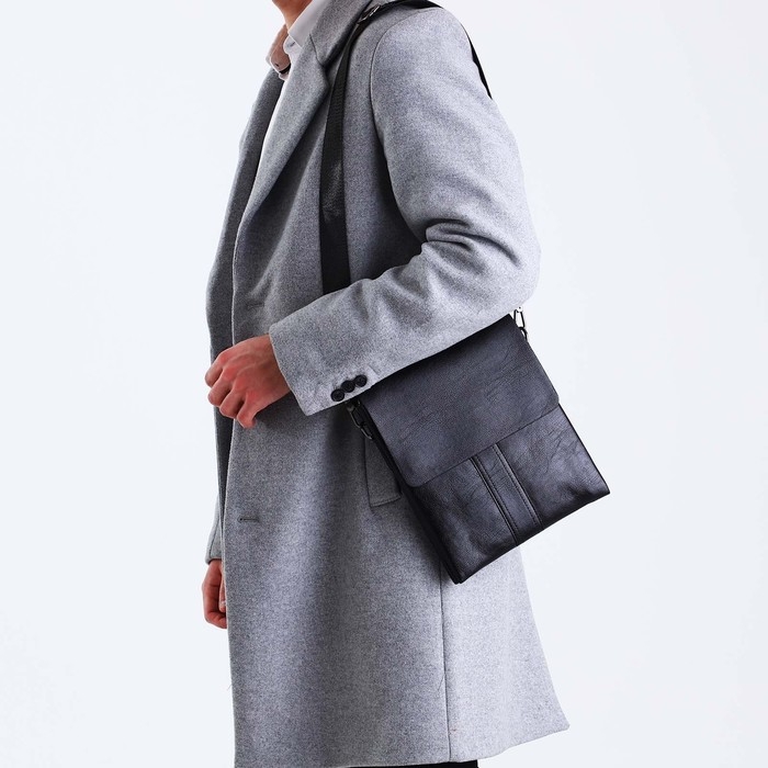 Сумка мужская, цвет чёрный Сумка мужская, цвет чёрный