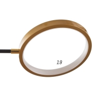 Люстра с ПДУ 2300/7GD LED 150Вт 3000-6000К золото 75х75х9 см BayerLux