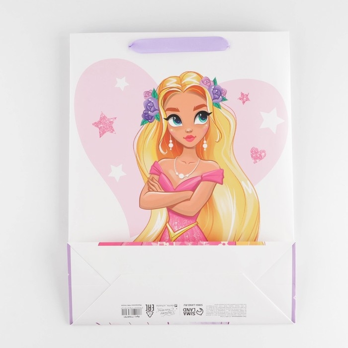 Пакет подарочный ламинированный вертикальный, упаковка, «Принцесса», L 31 х 40 х 11,5 см Пакет подарочный ламинированный вертикальный, упаковка, «Принцесса», L 31 х 40 х 11,5 см