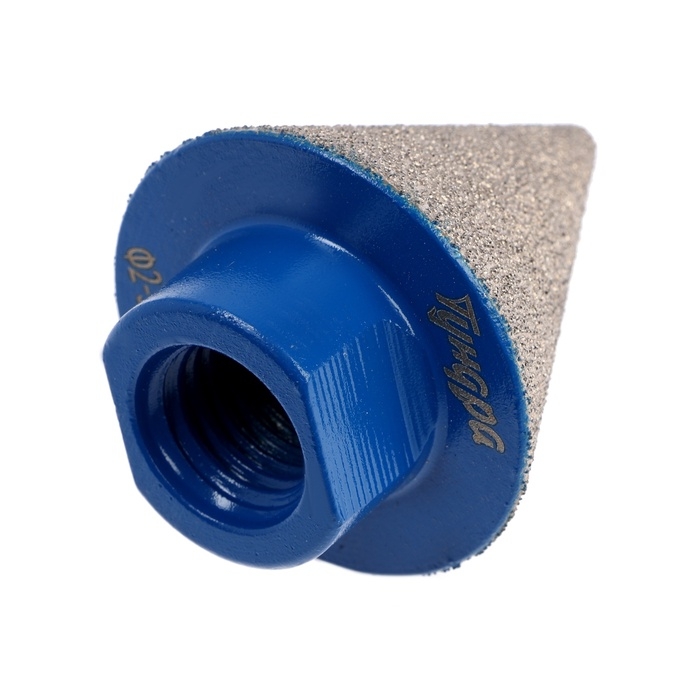 Фреза алмазная конусная ТУНДРА, 2 - 38 мм, для обработки мрамора, гранита и керамики Фреза алмазная конусная ТУНДРА, 2 - 38 мм, для обработки мрамора, гранита и керамики