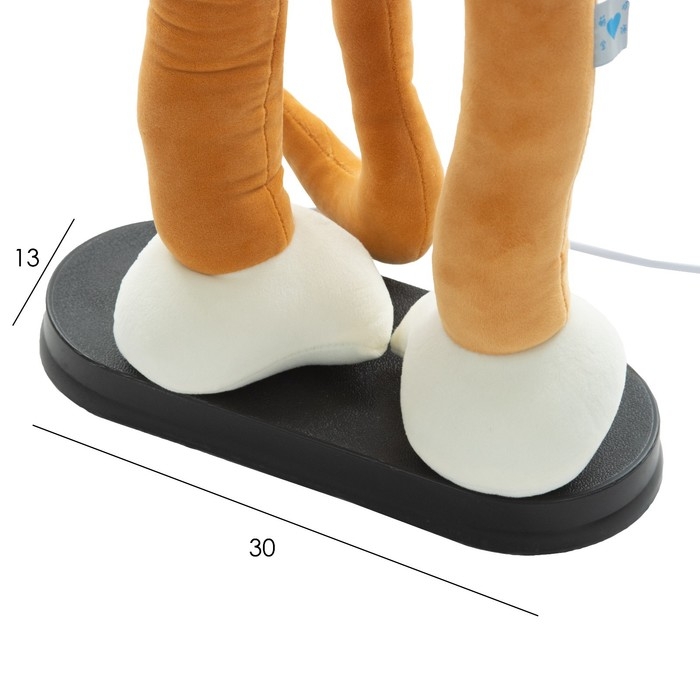 Торшер "Обезьянка" Е27 15Вт бело-коричневый