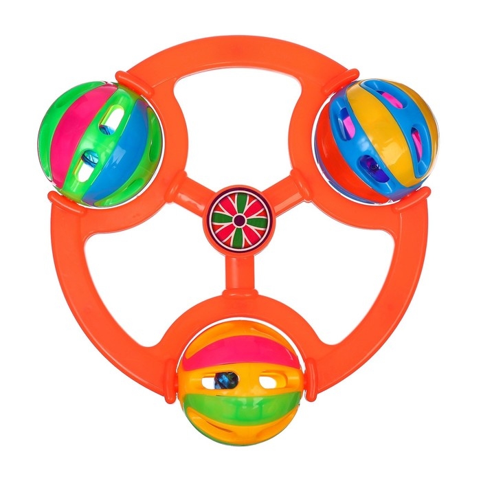 Погремушка «Яркие шары», цвет МИКС, Крошка Я Погремушка «Яркие шары», цвет МИКС, Крошка Я