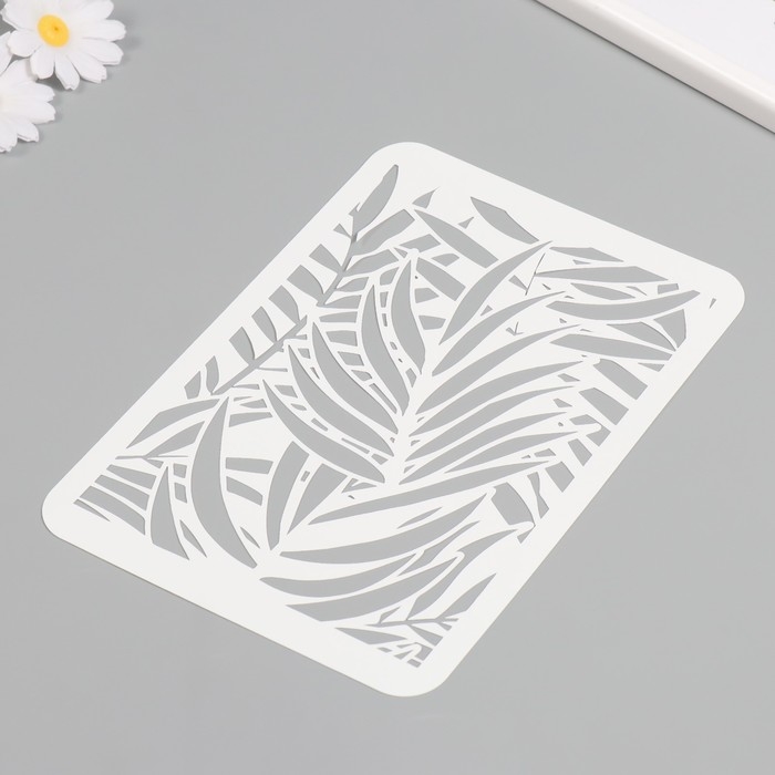 Трафарет пластиковый Трафарет пластиковый "Листья пальмы", 16х24 см