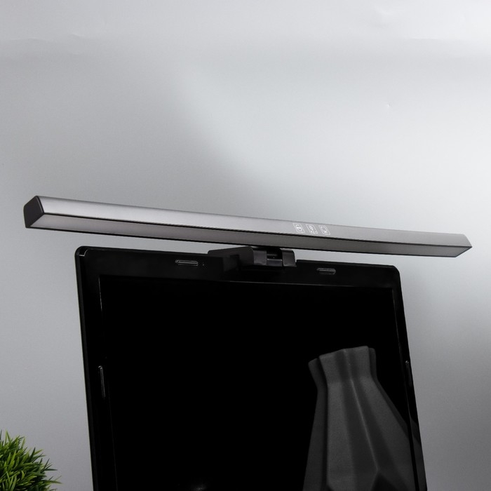 Светильник для монитора Светильник для монитора "Люкс" LED 5Вт 3000К-6000К 249Лм Ra85 USB черный 8,3х2,9х50см