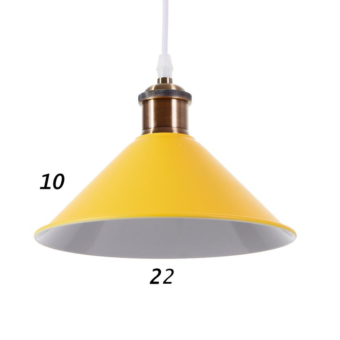 Светильник BayerLux 1244/1YL E27 40Вт желтый 22х22х8,5-108 см