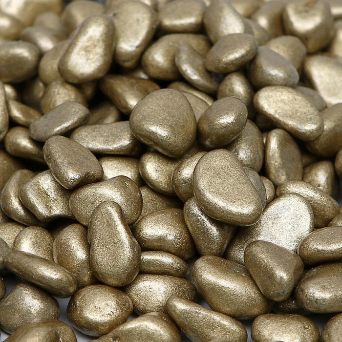 Грунт для аквариума Грунт для аквариума " Галька золотистый металлик" галька декоративная 350 г фр.5-10 мм