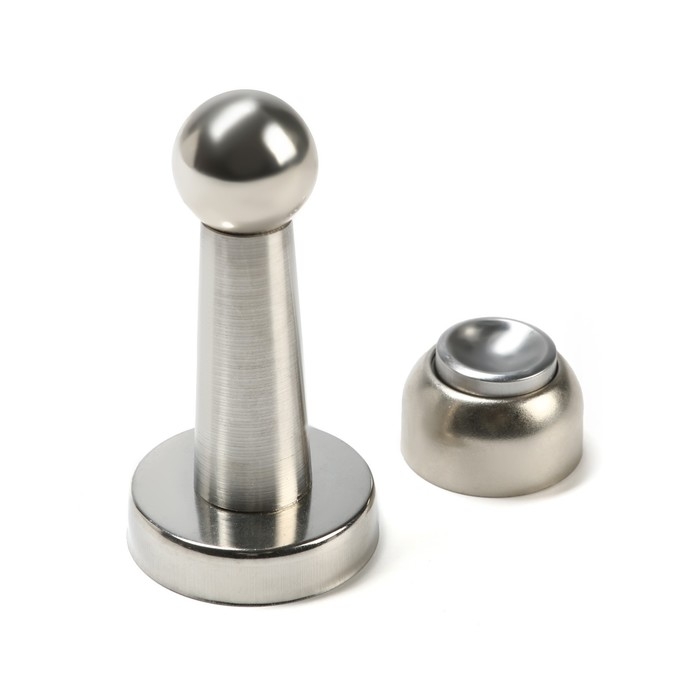 Упор дверной магнитный UM401SN, цвет никель Упор дверной магнитный UM401SN, цвет никель