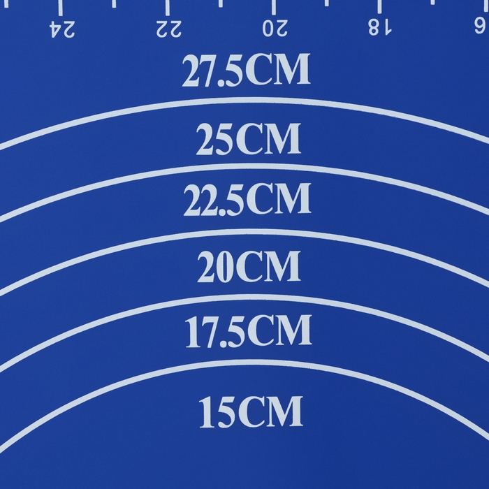 Коврик для выпечки с разметкой Доляна «Эрме», силикон, 40×30 см, цвет синий Коврик для выпечки с разметкой Доляна «Эрме», силикон, 40×30 см, цвет синий