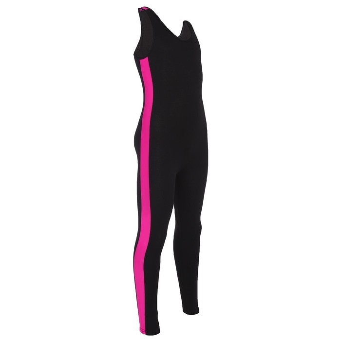 Комбинезон для гимнастики и танцев Grace Dance, р. 32, цвет чёрный/фуксия Комбинезон для гимнастики и танцев Grace Dance, р. 32, цвет чёрный/фуксия