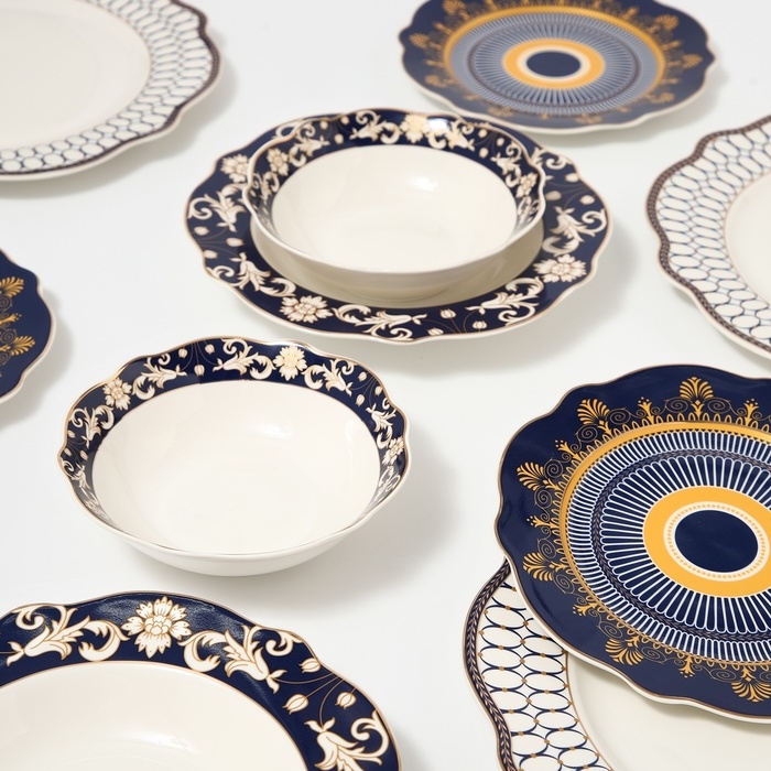 Наборы посуды сервиз столовый фарфоровый, 24 предмета Наборы посуды сервиз столовый фарфоровый, 24 предмета