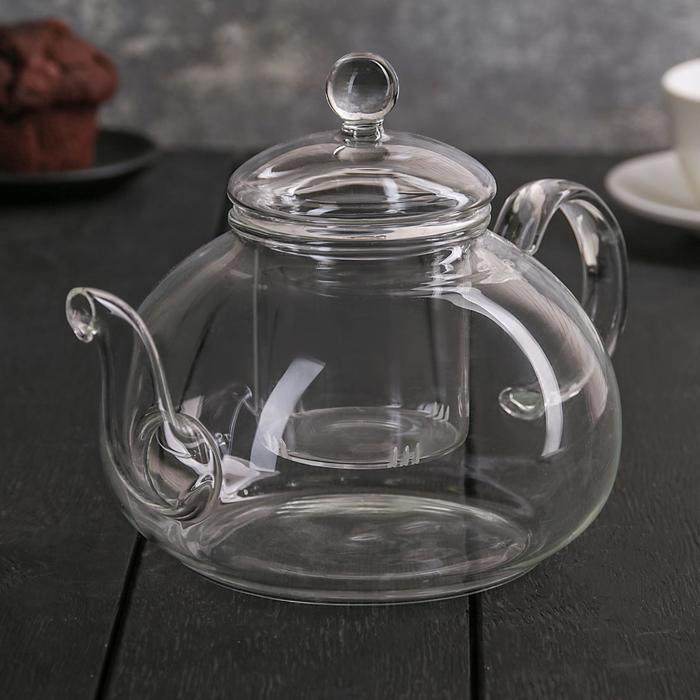 Чайник заварочный со стеклянным ситом, 1 л Чайник заварочный со стеклянным ситом, 1 л