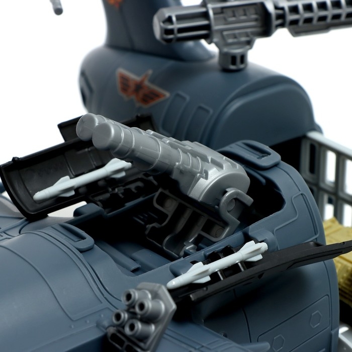 Парковка «Военный самолёт», 4 машинки, подвижные элементы Парковка «Военный самолёт», 4 машинки, подвижные элементы