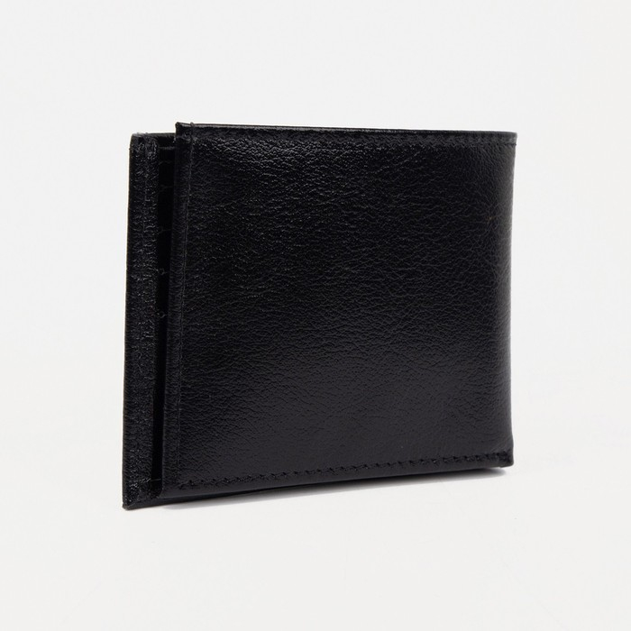 Портмоне мужское без застёжки, цвет чёрный Портмоне мужское без застёжки, цвет чёрный