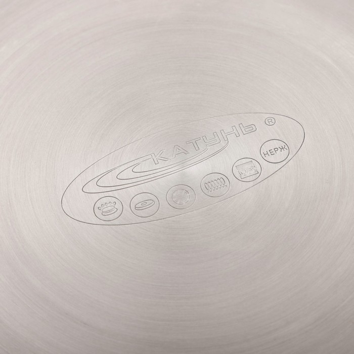 Кастрюля «Титан», 6,4 л, d=22 см, h=17 см, капсульное дно, металлическая крышка, индукция, Кастрюля «Титан», 6,4 л, d=22 см, h=17 см, капсульное дно, металлическая крышка, индукция,