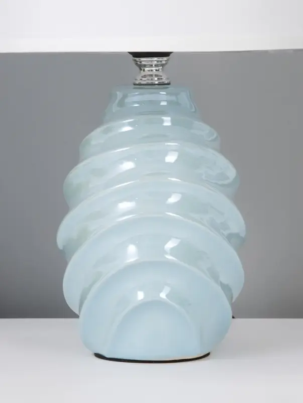 Лампа настольная E27 40Вт "Ракушка" оливковый перламутр 20х20х32 см