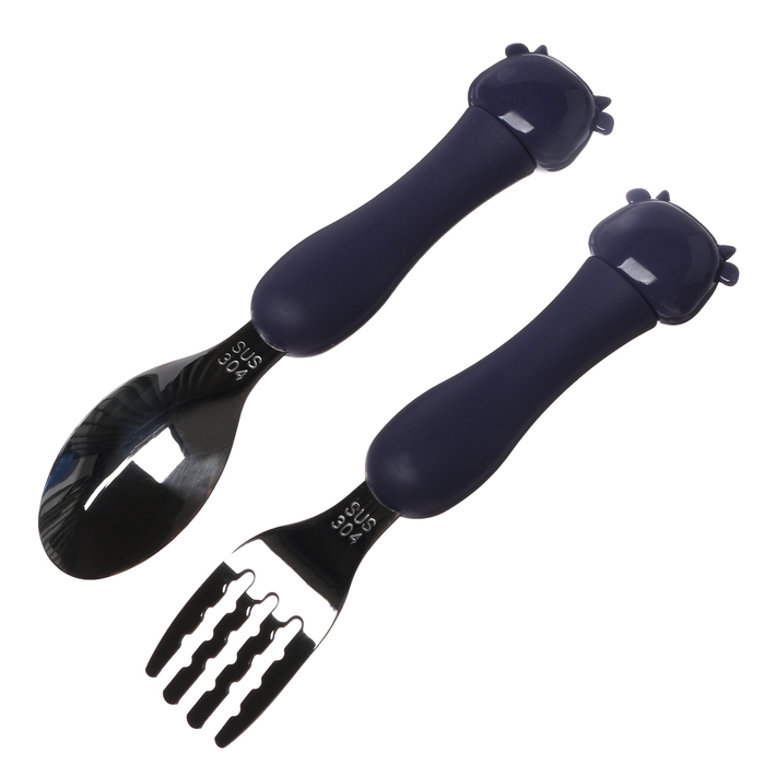 Набор детских столовых приборов в футляре «Коровки», вилка, ложка Набор детских столовых приборов в футляре «Коровки», вилка, ложка