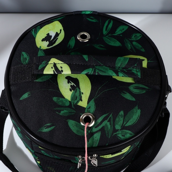 Сумка-футляр «Зелень», 2 люверса, d = 21 × 23 см, цвет разноцветный Сумка-футляр «Зелень», 2 люверса, d = 21 × 23 см, цвет разноцветный