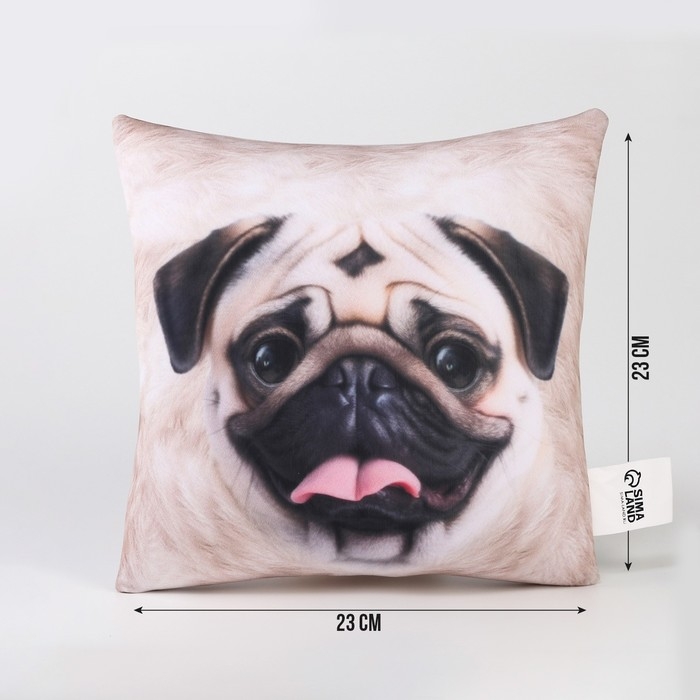 Подушка антистресс, собака Подушка антистресс, собака "Мопс"