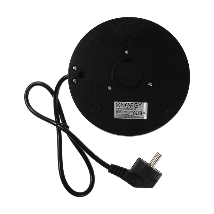 Чайник электрический Energy E-200, металл, колба стекло, 1.2 л, 1350 Вт, красный Чайник электрический Energy E-200, металл, колба стекло, 1.2 л, 1350 Вт, красный