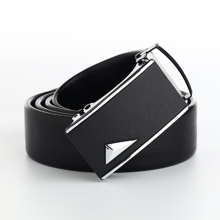 Ремень мужской, ширина 3.5 см, пряжка автомат, цвет чёрный Ремень мужской, ширина 3.5 см, пряжка автомат, цвет чёрный