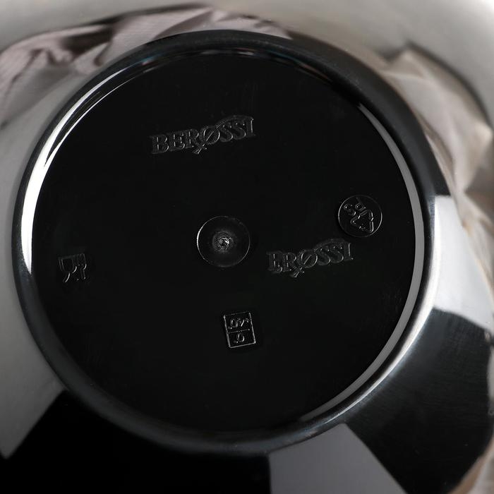 Салатник пластиковый «Рондо», 2 л, цвет чёрный