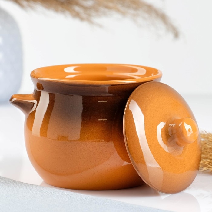 Горшок керамический для запекания  Горшок керамический для запекания "Пиканто" 0,65л / 12,5х11,5см, стандарт