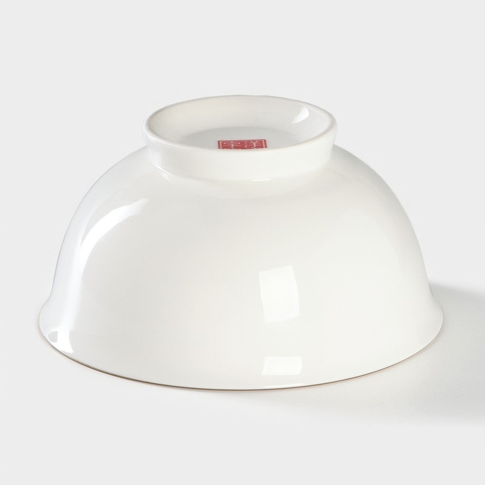 Миска фарфоровая «Золотая линия», 700 мл, цвет белый Миска фарфоровая «Золотая линия», 700 мл, цвет белый