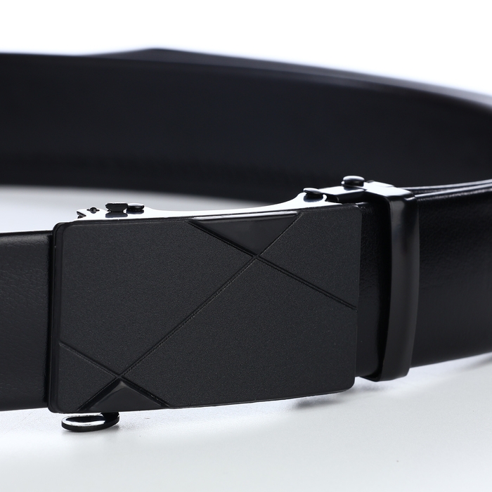 Ремень мужской, Великан, ширина 4 см, пряжка автомат, цвет чёрный Ремень мужской, Великан, ширина 4 см, пряжка автомат, цвет чёрный