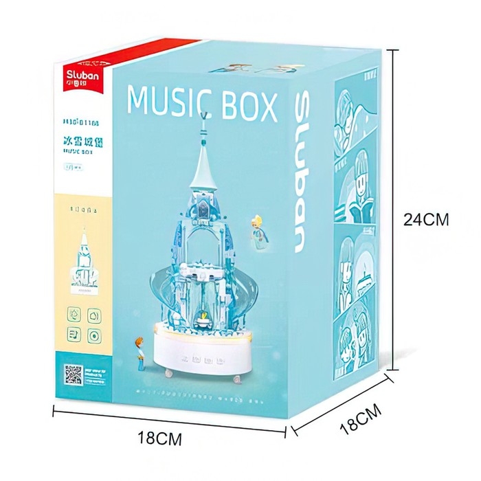 Конструктор &laquo;Розовая мечта. Музыкальная коробочка&raquo;, световые и звуковые эффекты, 420 деталей