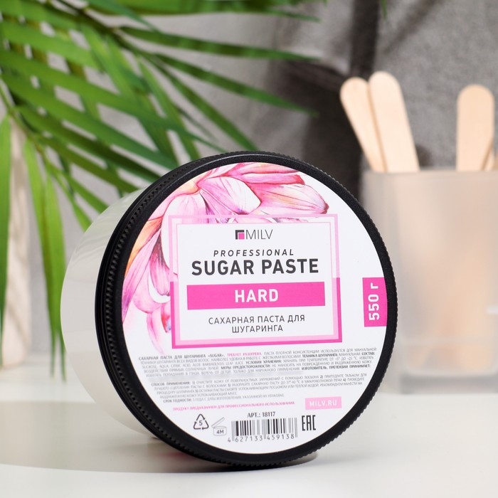 Сахарная паста для шугаринга Milv, плотная, 550 г Сахарная паста для шугаринга Milv, плотная, 550 г