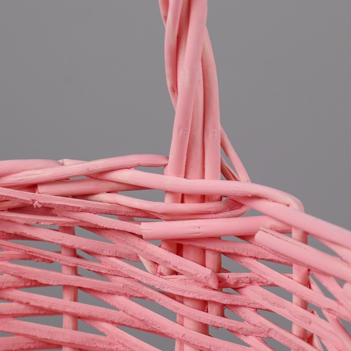 Набор корзин плетеных, ива, 24x13/26 см, 18x11/23 см, 2 шт, розовый Набор корзин плетеных, ива, 24x13/26 см, 18x11/23 см, 2 шт, розовый