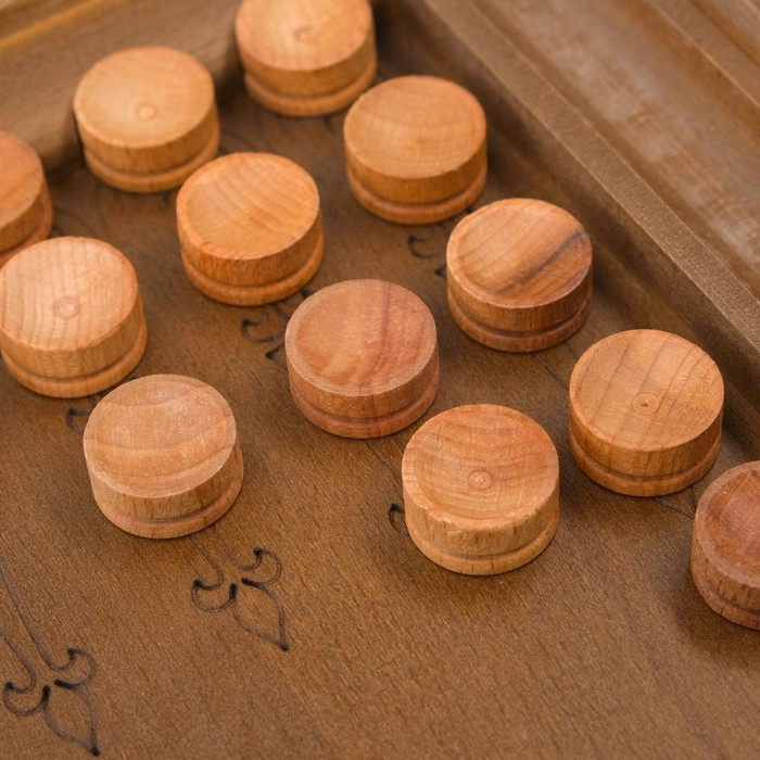 Нарды деревянные большие, резные  Нарды деревянные большие, резные "Роза ветров", из массива бука, патина, 35 x 22 см