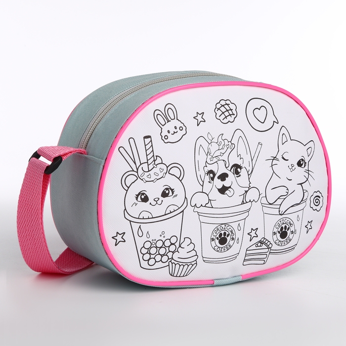 Сумка детская для девочки через плечо  Сумка детская для девочки через плечо "Весёлые друзья" 22х16 см