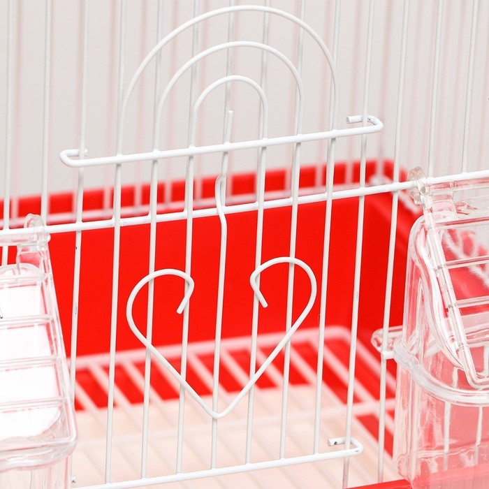 Клетка для птиц укомплектованная Bd-1/2q, 30 х 23 х 39 см, красная Клетка для птиц укомплектованная Bd-1/2q, 30 х 23 х 39 см, красная