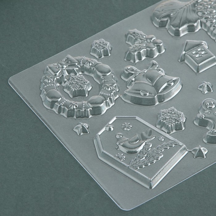 Новый год. Форма для шоколада «Новогодние традиции», 21 х 14 см Новый год. Форма для шоколада «Новогодние традиции», 21 х 14 см