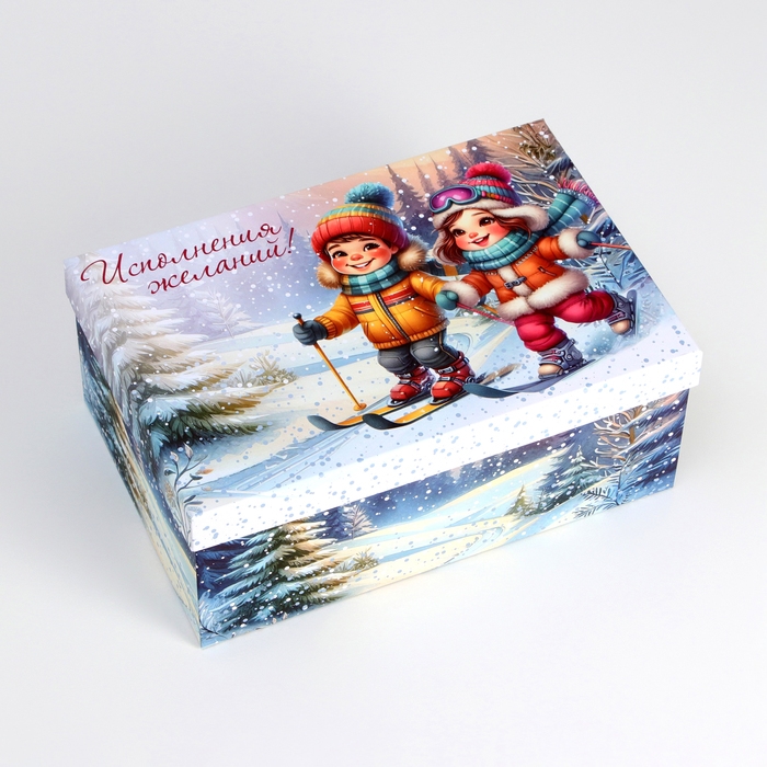 Набор подарочных новогодних коробок 10 в 1 Набор подарочных новогодних коробок 10 в 1 "Новогдние каникулы", 32,5 х 20 х 12,5 - 12 х 7 х 4 см. Новый год