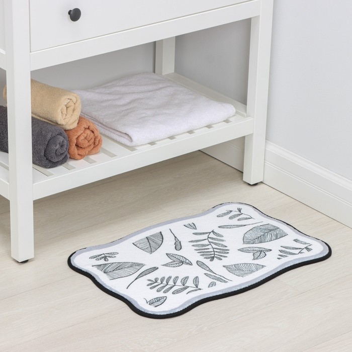 Коврик для дома Доляна «Ливьен», 40×60 см, цвет серый Коврик для дома Доляна «Ливьен», 40×60 см, цвет серый