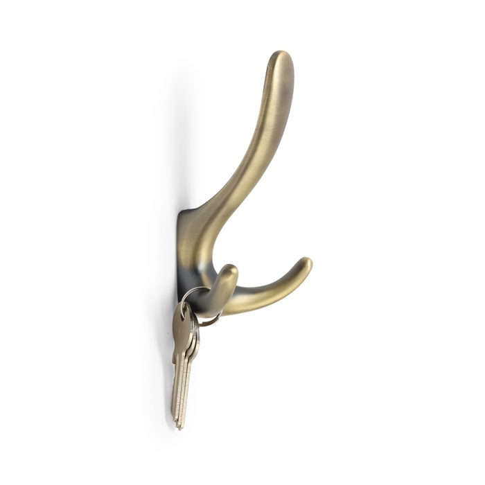 Крючок мебельный CAPPIO HOOK, трехрожковый, бронза Крючок мебельный CAPPIO HOOK, трехрожковый, бронза